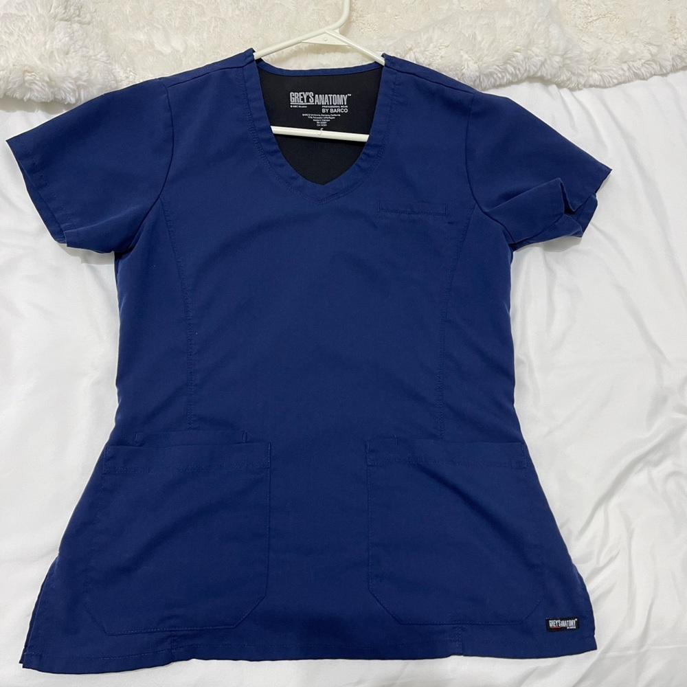 Navy greys anatomy scrub set